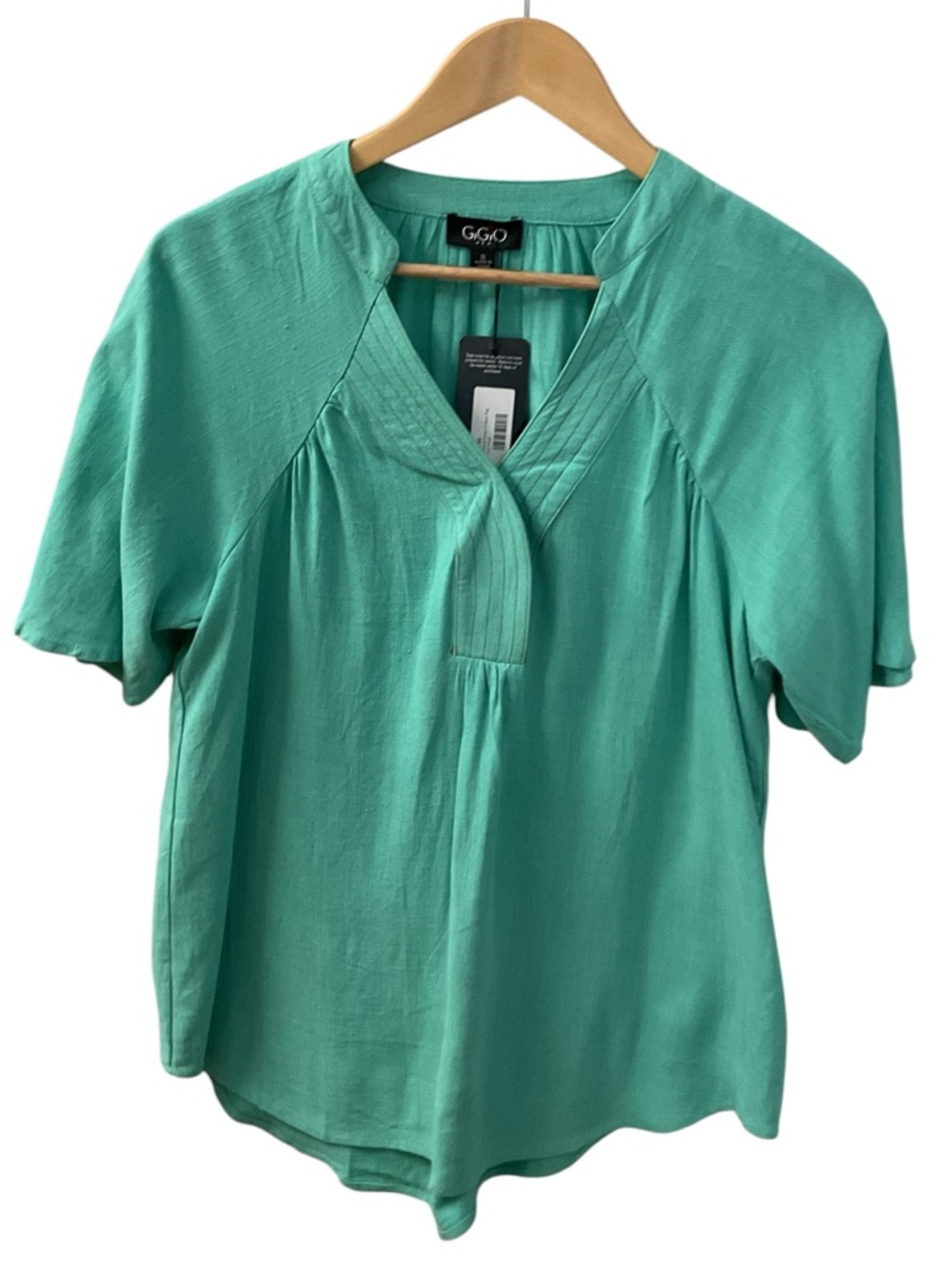 Washed Linen  V-Neck Women's Top